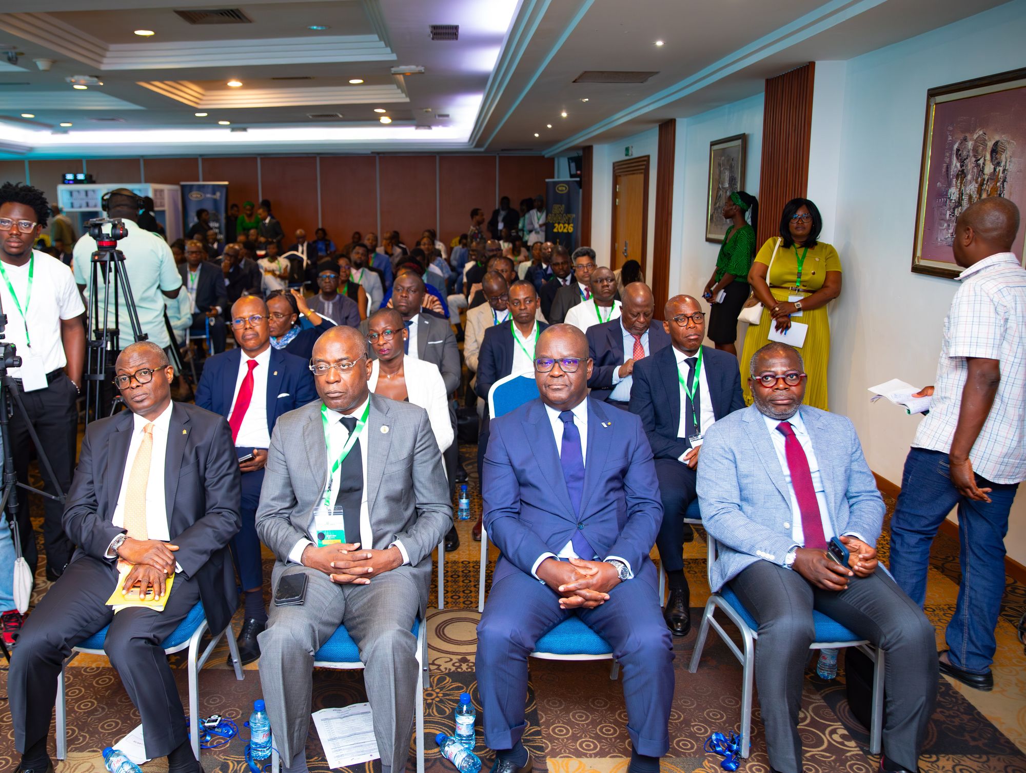 Front row of seated dignitaries at Benin Deal Room 2026